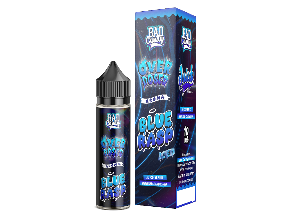 Bad Candy Liquids - Juicd - Aroma Overdosed Blue Rasp 10 ml