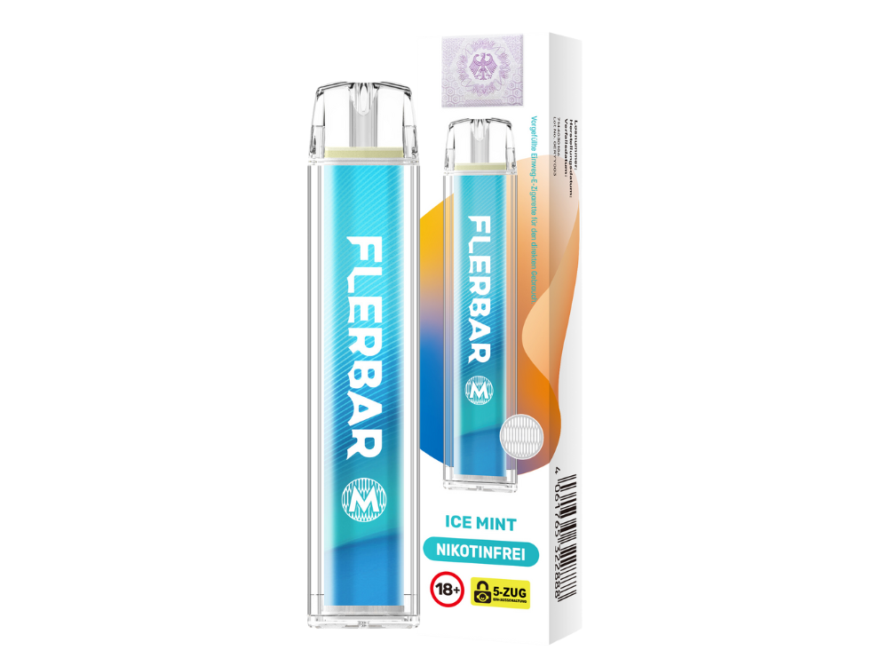 Flerbar - M Einweg E-Zigarette - Ice Mint 0 mg/ml