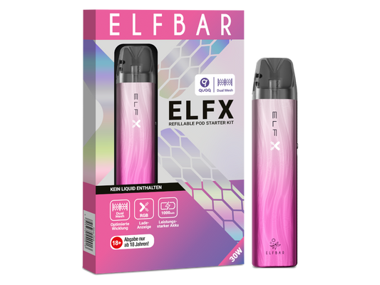 Elfbar - Elfx E-Zigaretten Set silber-pink